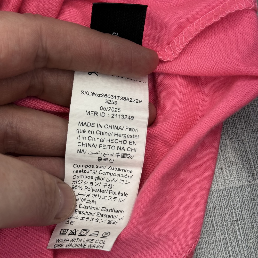 Shein Pink V-Neck Cap Sleeve Top Size XL - Picture 7 of 7